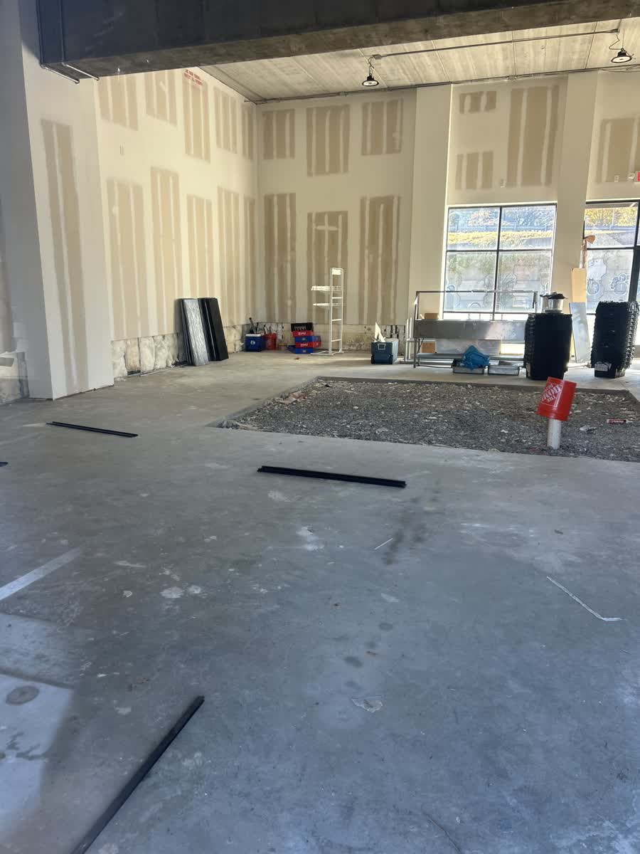 Foundation preparation and concrete work