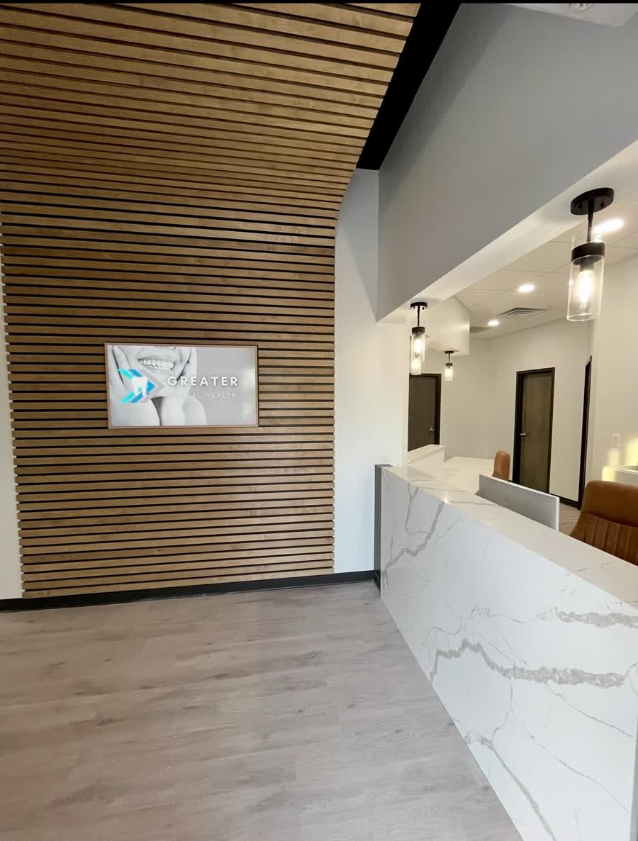 Commerical buildout reception area